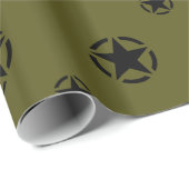 Papier Cadeau Motif du stylo étoile (Coin rond)