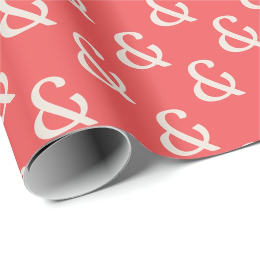 Papier Cadeau Motif du symbole Ampersand (Coin rond)