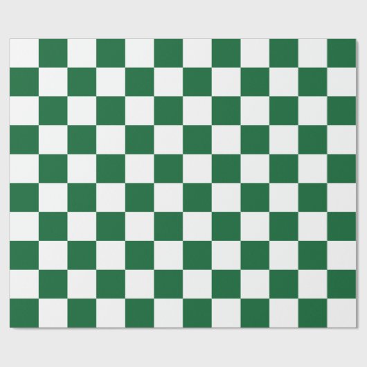 Papier Cadeau Motif du tableau de contrôle XL blanc vert Forest (Plat)