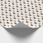 Papier Cadeau Motif du temps de chocolat (Coin)