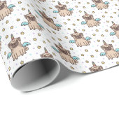 Papier Cadeau Motif d'Unipug (Coin rond)