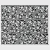 Papier Cadeau Motif d'ustensiles de cuisine (Plat)