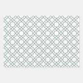 Papier cadeau Motif Dusty Green Arabesque (Devant)