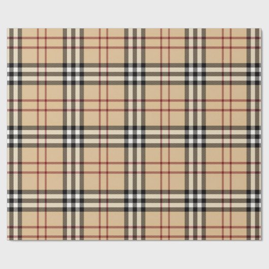 Papier Cadeau Motif écossais de Tartan (Plat)