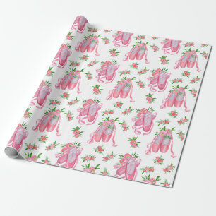 Papier Cadeau Motif élégant de fleurs de cerisier rose Aquarel