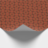 Papier Cadeau Motif élégant de rouille (Coin)