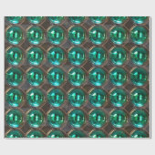 Papier Cadeau Motif élégant de vanité de rond point (Plat)