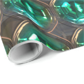 Papier Cadeau Motif élégant de vanité de rond point (Coin rond)