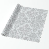 Papier Cadeau Motif élégant en Damas (Déroulé)