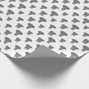 Papier Cadeau Motif éléphant avant et arrière Animal africain