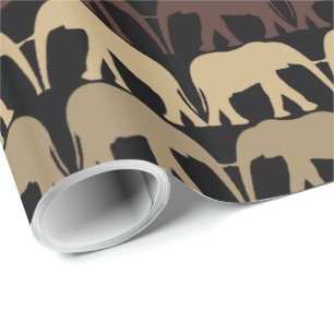 Papier Cadeau Motif Éléphants