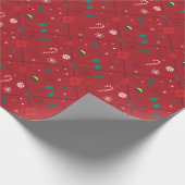 Papier Cadeau Motif Elf Candy Checker (Coin)