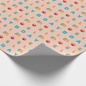 Papier Cadeau Motif Elmo moderne (Coin)