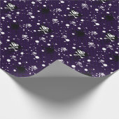 Papier Cadeau Motif Emo Couleur Foncé Avec Peinture (Coin)