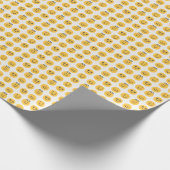 Papier Cadeau Motif Emoji Joyeux tiré à la main (Coin)