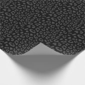 Papier Cadeau Motif Empreinte de léopard Black Panther Grey (Coin)