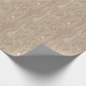 Papier Cadeau Motif en bois de grain (Coin)
