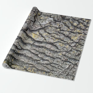Papier Cadeau Motif en bois écorce