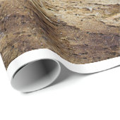 Papier Cadeau Motif en bois écorce (Coin rond)