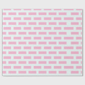 Papier Cadeau Motif en brique rose (Plat)