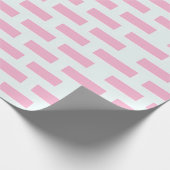 Papier Cadeau Motif en brique rose (Coin)