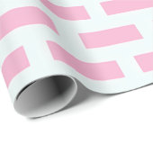 Papier Cadeau Motif en brique rose (Coin rond)