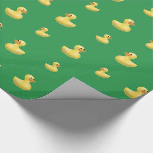 Papier Cadeau Motif en caoutchouc vert de canard (Coin)