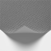 Papier Cadeau Motif en cuir Vintage gris clair (Coin)