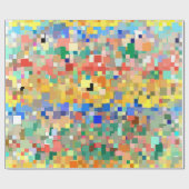 Papier Cadeau Motif en mosaïque Abstraite colorée #7 (Plat)