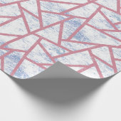 Papier Cadeau Motif en mosaïque rose et bleu (Coin)