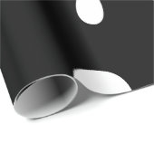 Papier Cadeau Motif en noir et blanc (Coin rond)