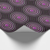 Papier Cadeau Motif en spirale violet papier (Coin)