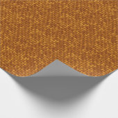 Papier Cadeau Motif en tissu marron clair, filet en osier, rotin (Coin)