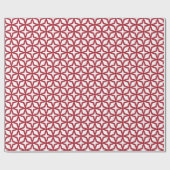 Papier Cadeau Motif en treillis rouge de Noël (Plat)