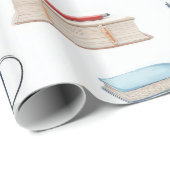 Papier Cadeau Motif enseignant Coloré (Coin rond)