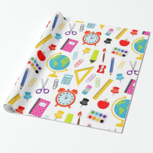 Papier Cadeau Motif enseignant Coloré