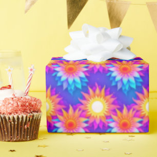 Papier Cadeau Motif ensoleillé d'été
