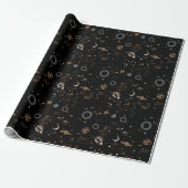 Papier Cadeau Motif Espace (Déroulé)