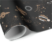 Papier Cadeau Motif Espace (Coin rond)