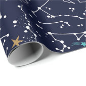 Papier Cadeau Motif Espace  (Coin rond)