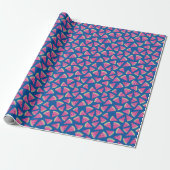 Papier Cadeau Motif Été Pastèque Fruité (Déroulé)