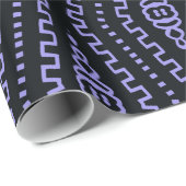 Papier Cadeau Motif ethnique africain moderne (Coin rond)