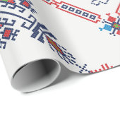 Papier Cadeau Motif ethnique Aztèque (Coin rond)