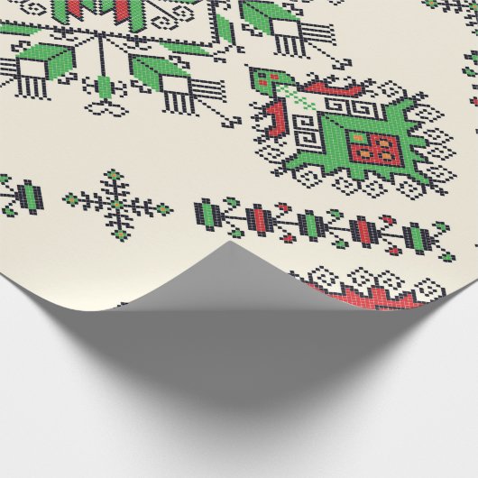 Papier Cadeau Motif ethnique Aztèque (Coin)