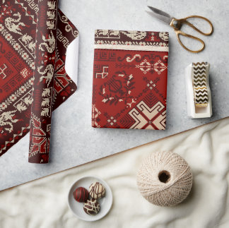 Papier Cadeau Motif ethnique Aztèque