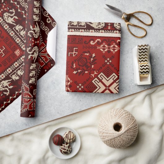 Papier Cadeau Motif ethnique Aztèque (Artisanat)