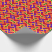 Papier Cadeau Motif ethnique coloré de Kente (Coin)