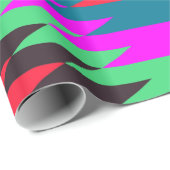 Papier Cadeau motif ethnique traditionnel américain (Coin rond)