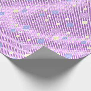 Papier Cadeau Motif étoile cristal pastel