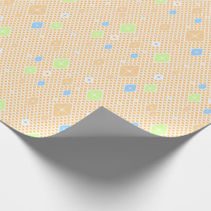 Papier Cadeau Motif étoile cristal pastel